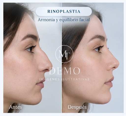 Imagen ilustrativa de rinoplastia