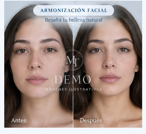 Imagen ilustrativa de armonización facial